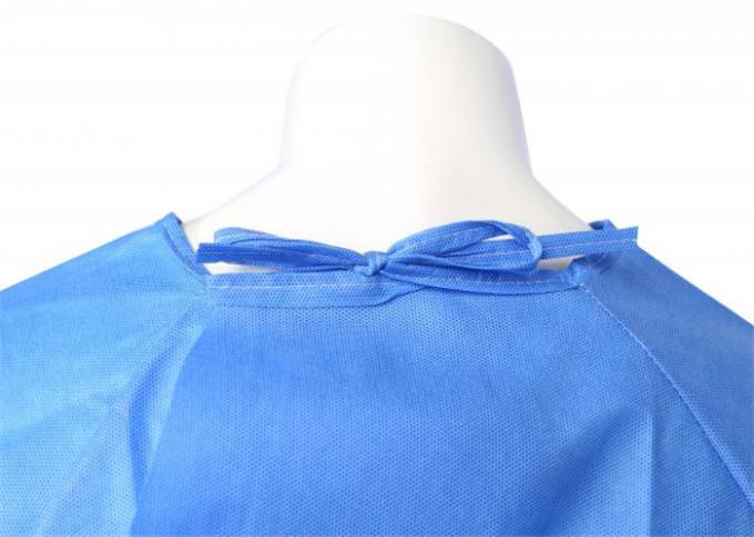 Robes fonctionnantes jetables d'anti sang, robes jetables respirables de barrière