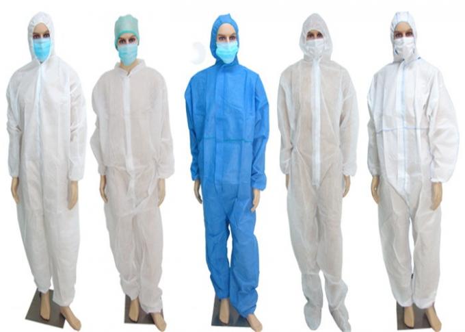 Costume jetable léger de combinaison de PPE pour la pharmacie/chimie