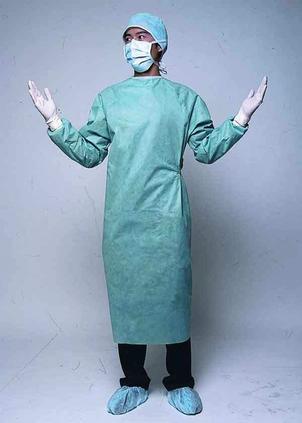 Les combinaisons jetables de polypropylène, les robes chirurgicales imperméables empêchent l'infection croisée