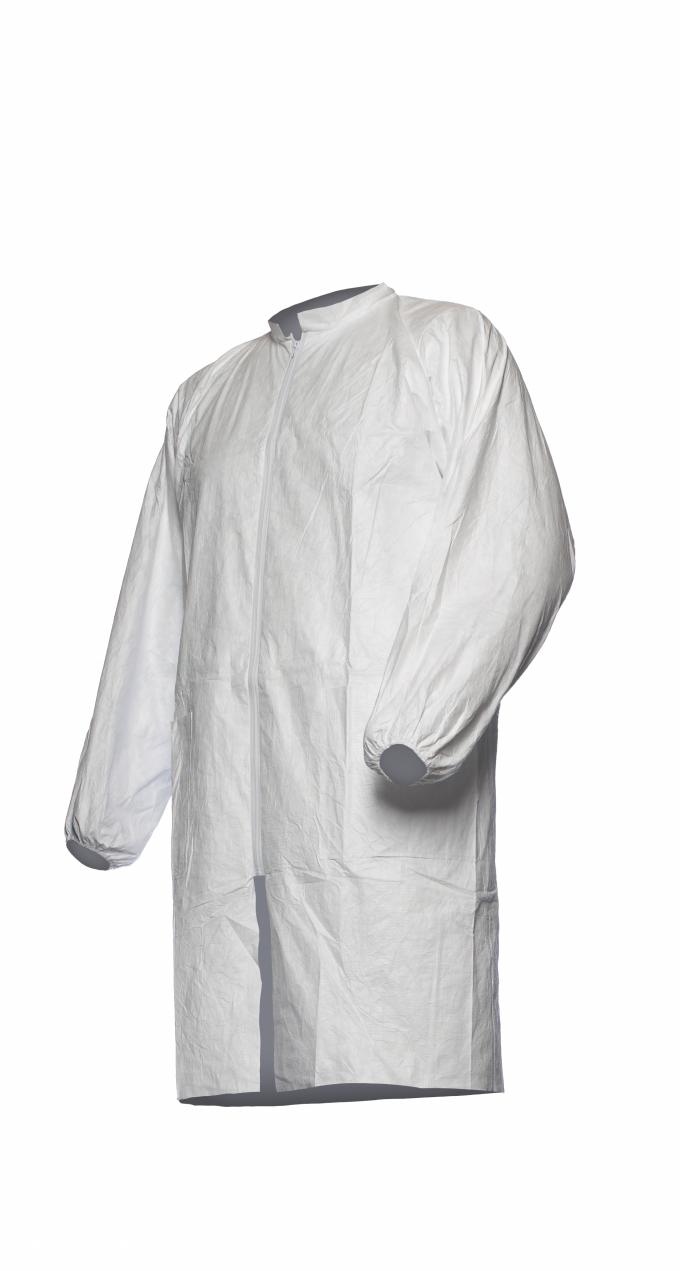 Manteaux jetables de laboratoire de Sms, épaisseur jetable des tenues de protection 0.015-0.04Mm