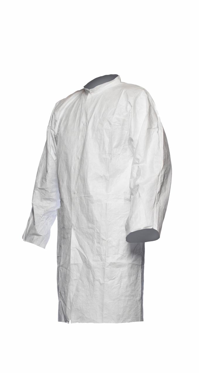 Outwear les manteaux en plastique jetables de laboratoire aucun stimulus pour peler pour extérieur