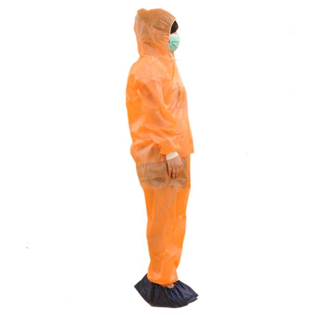 Robe chirurgicale non tissée jetable S-5XL avec le capot et butins pour des adultes