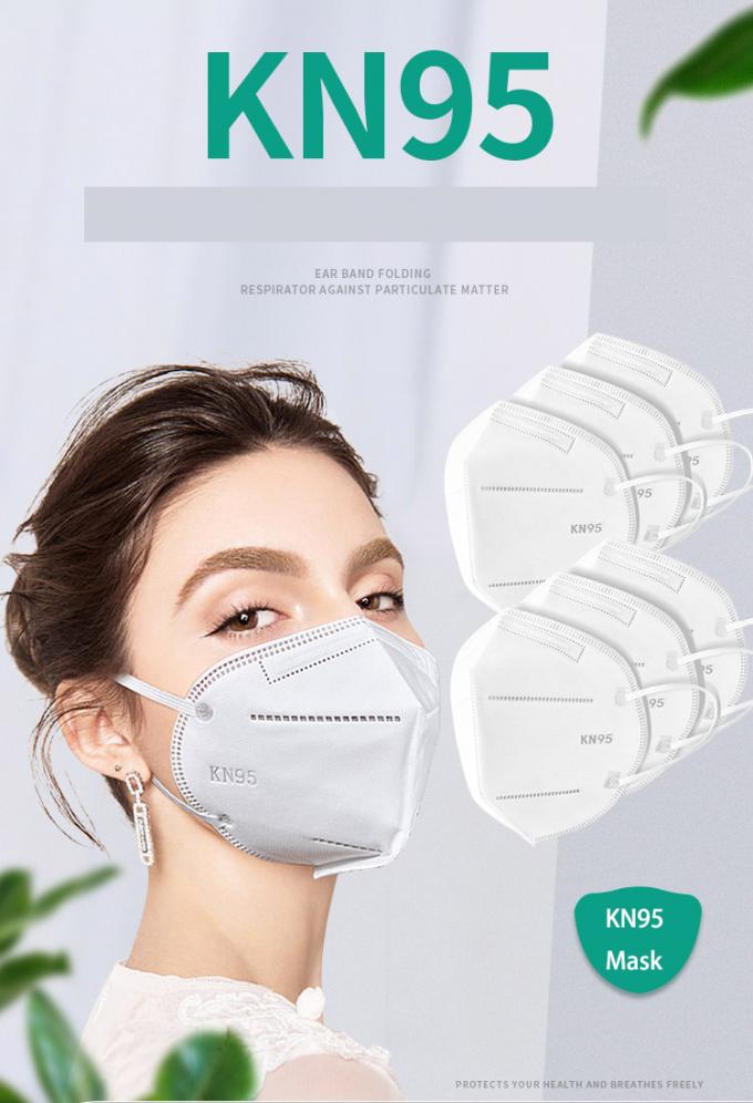 Preuve de la poussière pliant le masque protecteur jetable non tissé du masque FFP2 avec Earloop élastique
