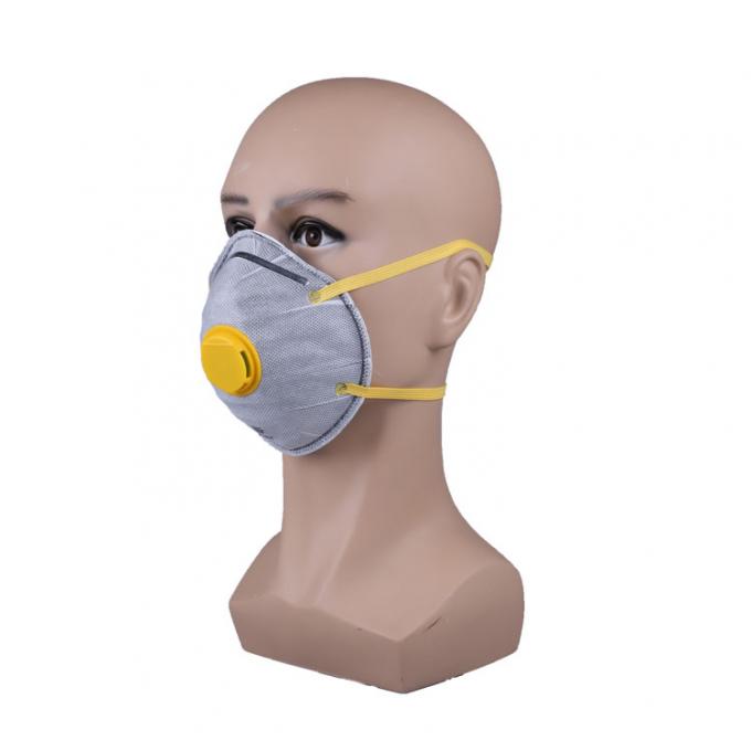 Masque de la tasse par N95 FFP2 de charbon actif, masque de poussière non-tissé jetable avec la valve
