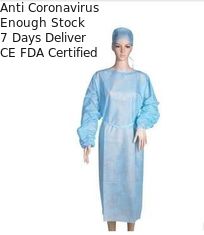 Les robes médicales légères adaptées aux besoins du client d'isolement pour repousse le fluide/poussière