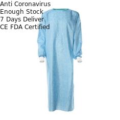Habillement protecteur médical bleu, anti robes stériles jetables statiques