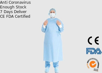 Diverse couleur de taille faite sur commande jetable de robe chirurgicale pour médical/hôpital