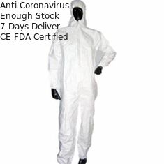 Combinaison microporeuse jetable libre de tenue de protection de latex pour l'équipe médicale