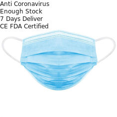 Masque jetable parfait de bouche de la poussière antibactérien non tissé de masque protecteur de 3 couches