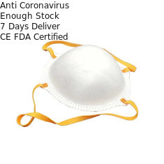 Masque protecteur particulaire formé par tasse jetable de protection de la poussière FFP2