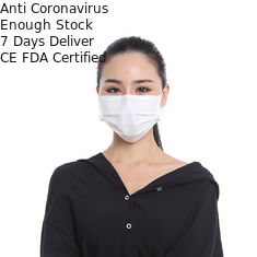 Masque protecteur jetable de 3 plis de l'anti poussière, masque protecteur jetable non tissé