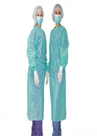 Waterproof Medical Isolation Gowns With PE Coating Non Woven Material