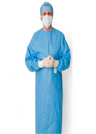 Multicolor Medical Isolation Gowns Poly Coated With Fluid Resistant