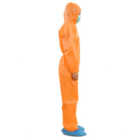 Pp / Sms / Sf Disposable Orange Coveralls For Health Care Free Sample Available