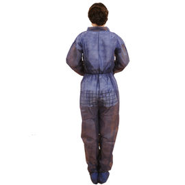 S-3XL Non Woven Surgical Gown Without Hood , Lightweight Breathable Coveralls