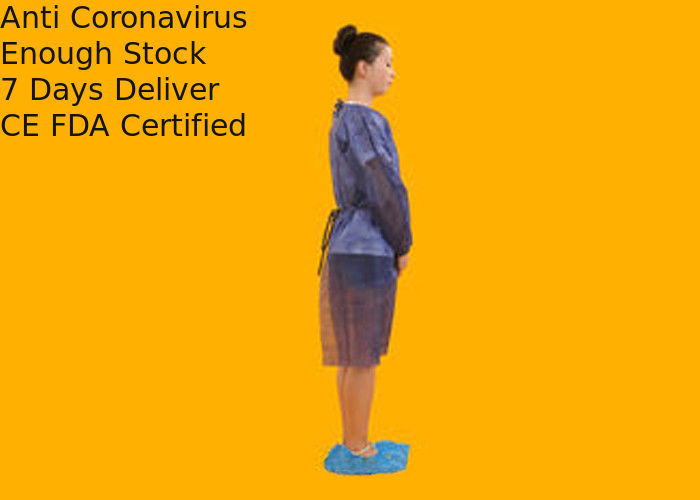 Multicolor Disposable Medical Gowns , Disposable Barrier Gowns For Hospital