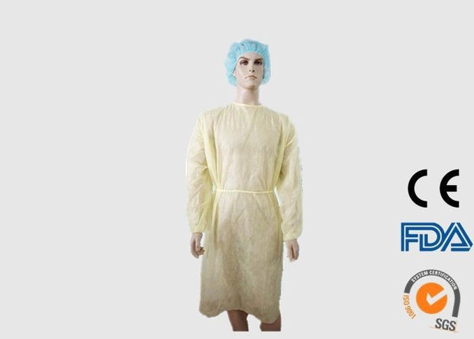 Vêtements médicaux jetables non toxiques, tabliers en plastique jetables pour des visiteurs d'hôpital