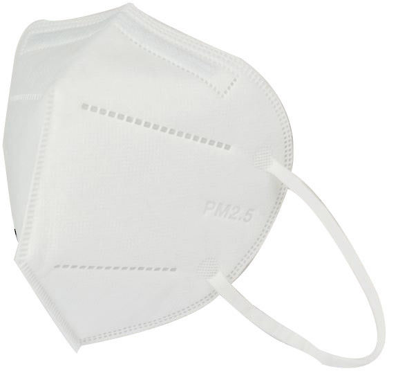 Masque jetable se pliant plat de l'Anti-poussière de textile tissé du masque FFP2 de pli vertical non