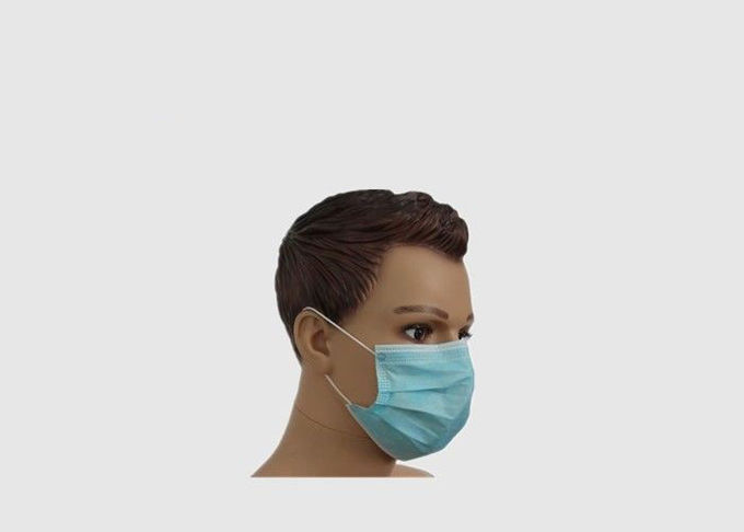 Masque protecteur non tissé personnel de sécurité de masque jetable bleu pour le salon de beauté